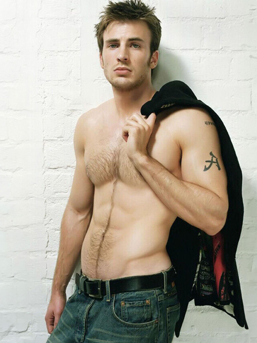 Chris Evans Shirtless