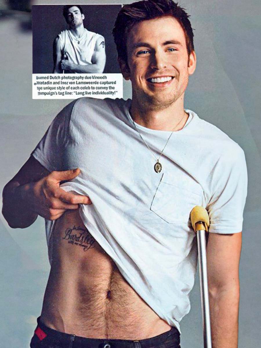 Chris Evans Shirtless